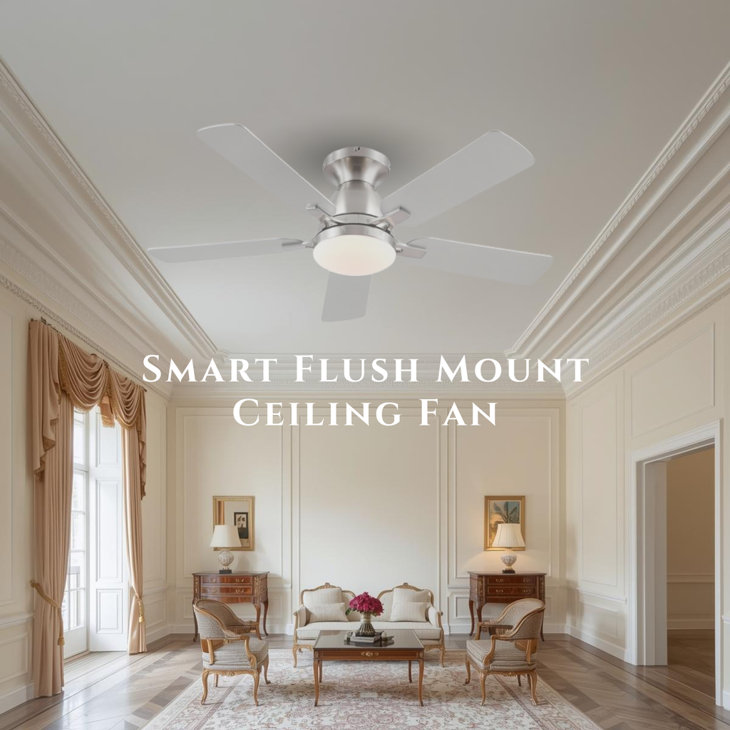 AeroSmart 46" Flush Mount Ceiling Fan