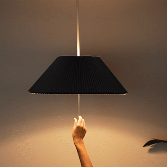 Modern Adjustable Pendant Lamp – Foldable Shade Design